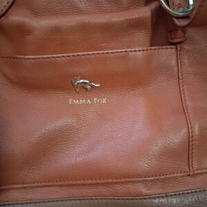 EMMA FOX Women's Leather Tote Bag in Cognac